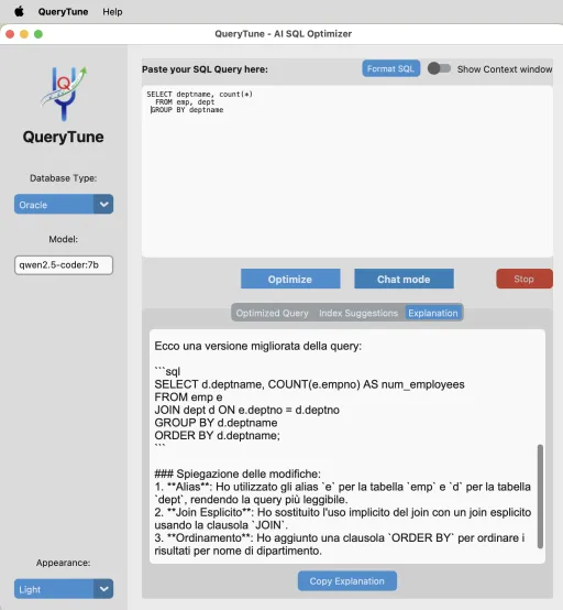 QueryTune UI